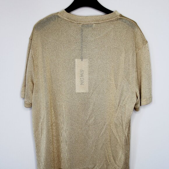 BNWT AW23 CMMN SWDN ARAMIS GLITTERING TSHIRT L - Picture 3 of 10